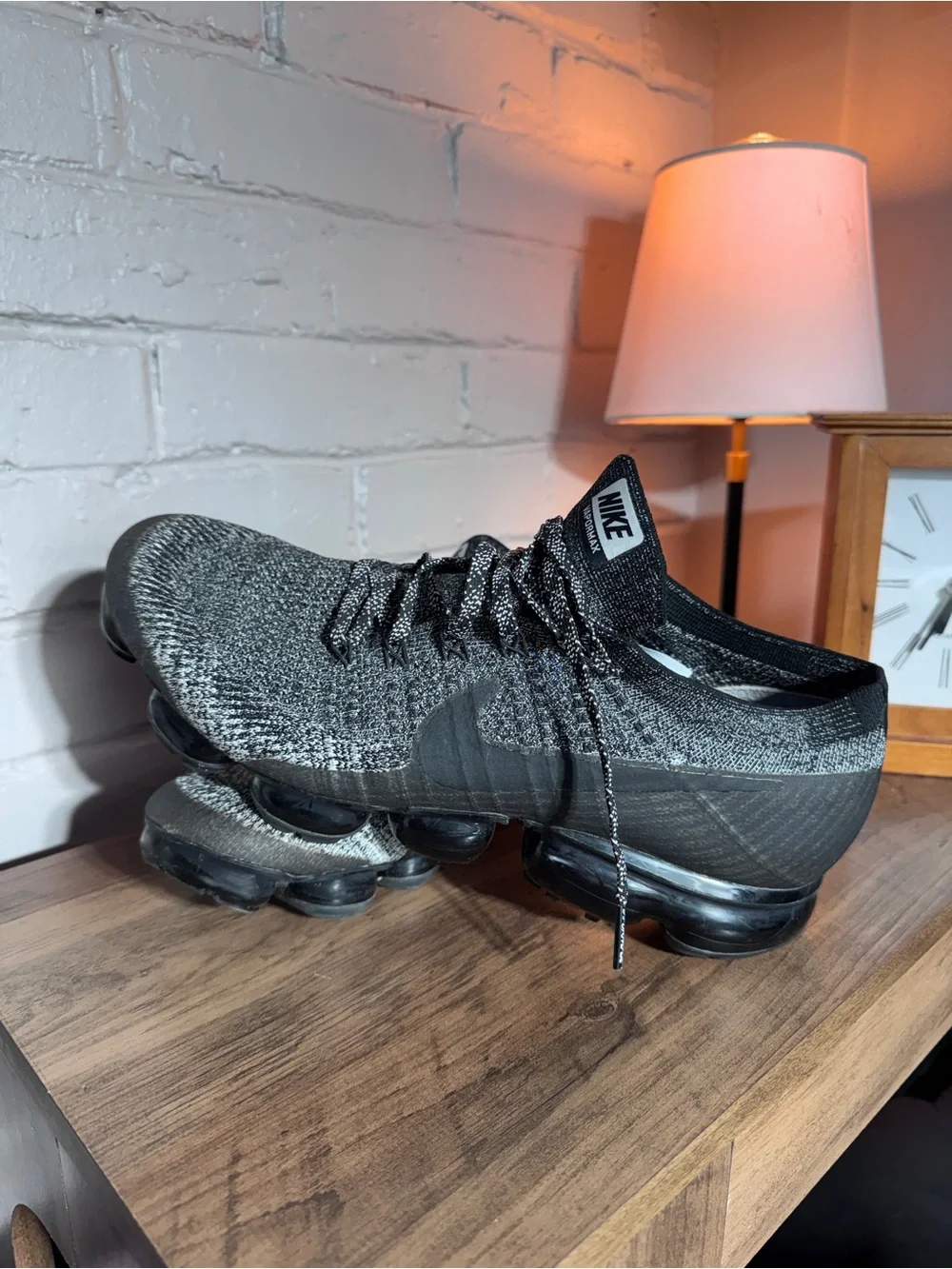Men’s Nike Air Vapormax Flyknit Running Shoes - Oreo colorway